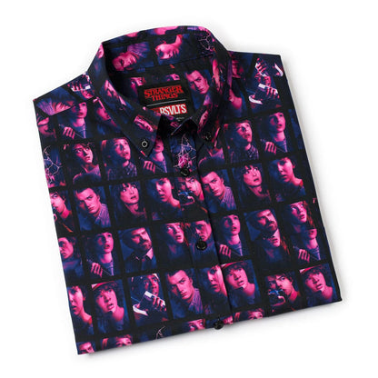 RSVLTS Stranger Things Short Sleeve Shirt Stranger Things "Heroes of Hawkins" – KUNUFLEX Short Sleeve Shirt Stranger Things "Heroes of Hawkins" – KUNUFLEX Short Sleeve Shirt