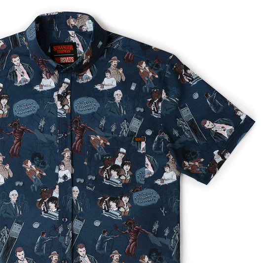 RSVLTS XS Stranger Things Short Sleeve Shirt Stranger Things "Something is Coming" – KUNUFLEX Short Sleeve Shirt Stranger Things "Something is Coming" – KUNUFLEX Short Sleeve Shirt
