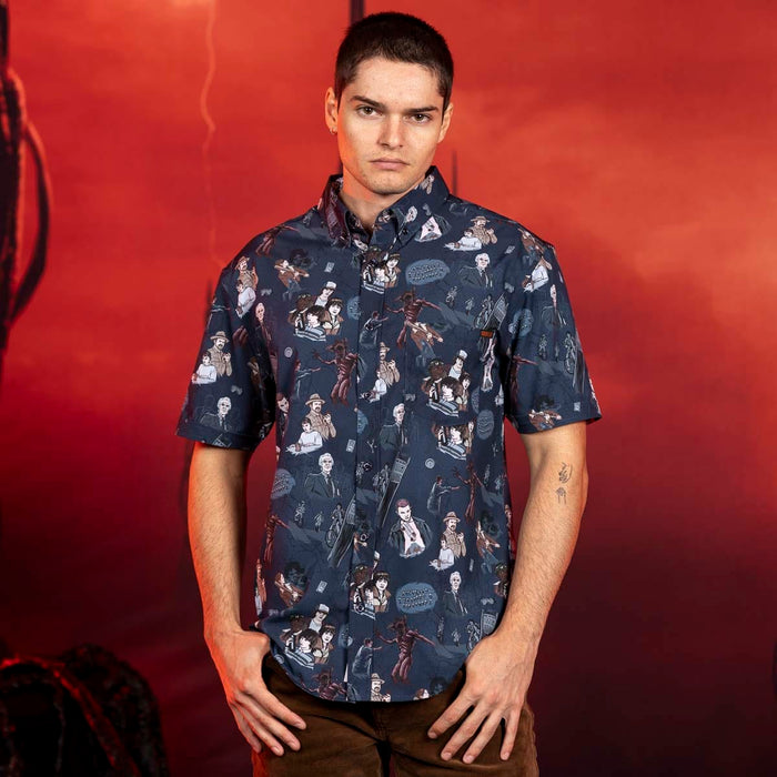 RSVLTS Stranger Things Short Sleeve Shirt Stranger Things "Something is Coming" – KUNUFLEX Short Sleeve Shirt Stranger Things "Something is Coming" – KUNUFLEX Short Sleeve Shirt