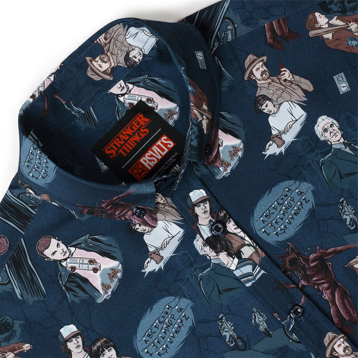 RSVLTS Stranger Things Short Sleeve Shirt Stranger Things "Something is Coming" – KUNUFLEX Short Sleeve Shirt Stranger Things "Something is Coming" – KUNUFLEX Short Sleeve Shirt