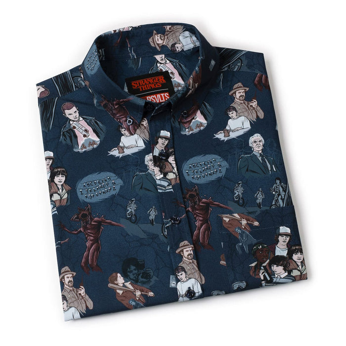 RSVLTS Stranger Things Short Sleeve Shirt Stranger Things "Something is Coming" – KUNUFLEX Short Sleeve Shirt Stranger Things "Something is Coming" – KUNUFLEX Short Sleeve Shirt