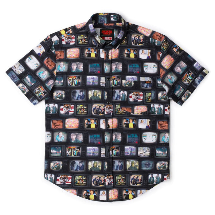 RSVLTS Stranger Things Short Sleeve Shirt Stranger Things "Strange Signals" – KUNUFLEX Short Sleeve Shirt Stranger Things "Strange Signals" – KUNUFLEX Short Sleeve Shirt