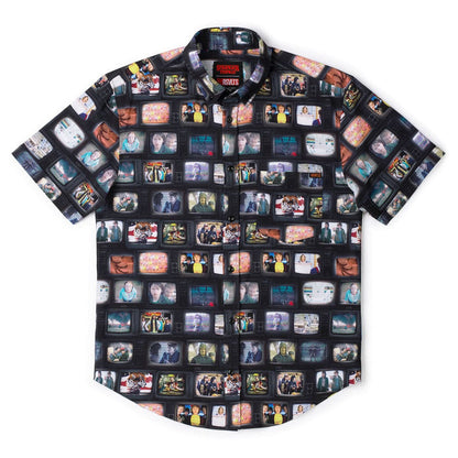 RSVLTS Stranger Things Short Sleeve Shirt Stranger Things "Strange Signals" – KUNUFLEX Short Sleeve Shirt Stranger Things "Strange Signals" – KUNUFLEX Short Sleeve Shirt