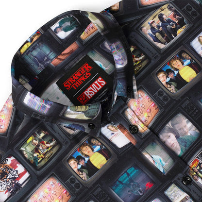 RSVLTS Stranger Things Short Sleeve Shirt Stranger Things "Strange Signals" – KUNUFLEX Short Sleeve Shirt Stranger Things "Strange Signals" – KUNUFLEX Short Sleeve Shirt