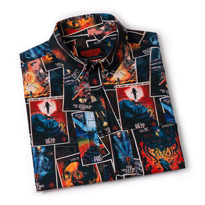 RSVLTS Stranger Things Short Sleeve Shirt Stranger Things "The Art of Four" – KUNUFLEX Short Sleeve Shirt Stranger Things "The Art of Four" – KUNUFLEX Short Sleeve Shirt