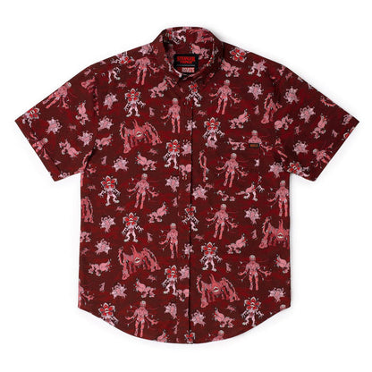 RSVLTS Stranger Things Short Sleeve Shirt Stranger Things "Danger Things" – KUNUFLEX Short Sleeve Shirt Stranger Things "Danger Things" – KUNUFLEX Short Sleeve Shirt