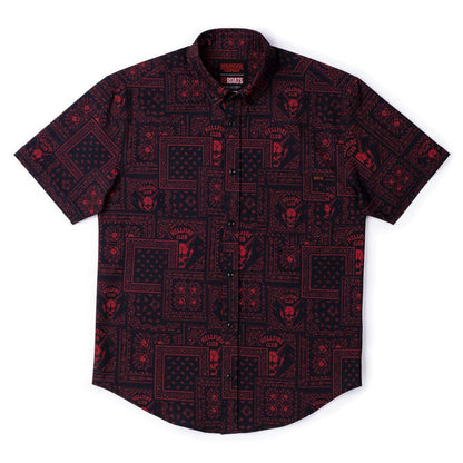 RSVLTS Stranger Things Short Sleeve Shirt Stranger Things "Welcome to Hellfire" – KUNUFLEX Short Sleeve Shirt  Stranger Things "Welcome to Hellfire" – KUNUFLEX Short Sleeve Shirt