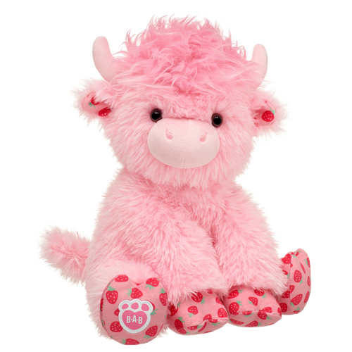 Strawberry Highland Cow Stuffed Animal