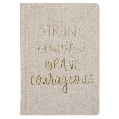 Strong Beautiful Brave Courageous Fabric Journal [Online Only]