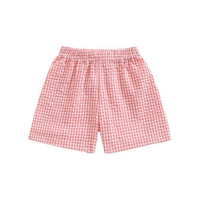 SUMMER Plaid Muslin Shorts