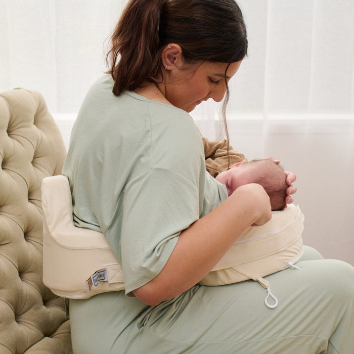 Super Deluxe Oat Nursing Pillow with 100% Organic Cotton Cover