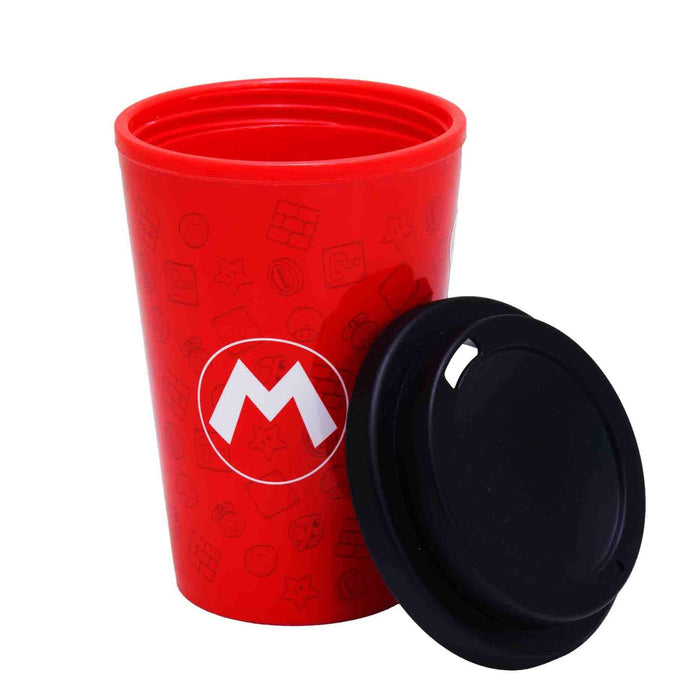Super Mario 390ML Double Wall Travel Mug - Red