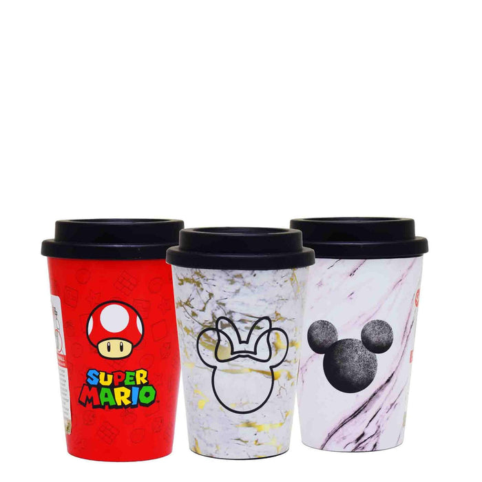 Super Mario 390ML Double Wall Travel Mug - Red
