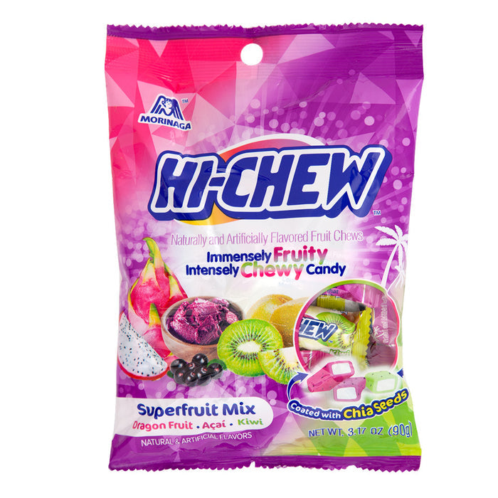 Superfruit Hi Chew 3.17oz Peg Bag - 6ct