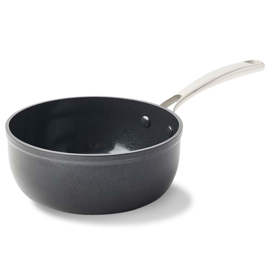 Superior Ceramic sauteuse 20 cm zwart vooraanzicht