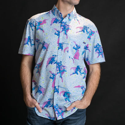 RSVLTS RSVLTS DC Superman™ "Superman vs. Bizarro™" – KUNUFLEX Short Sleeve Shirt