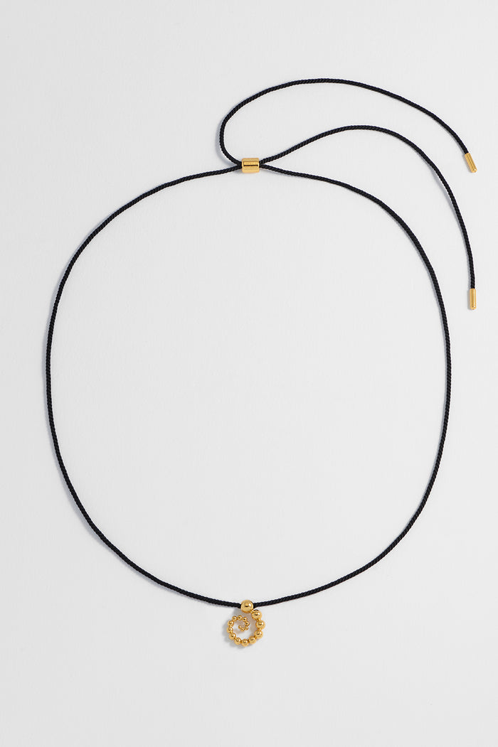 Swirl Cord Necklace