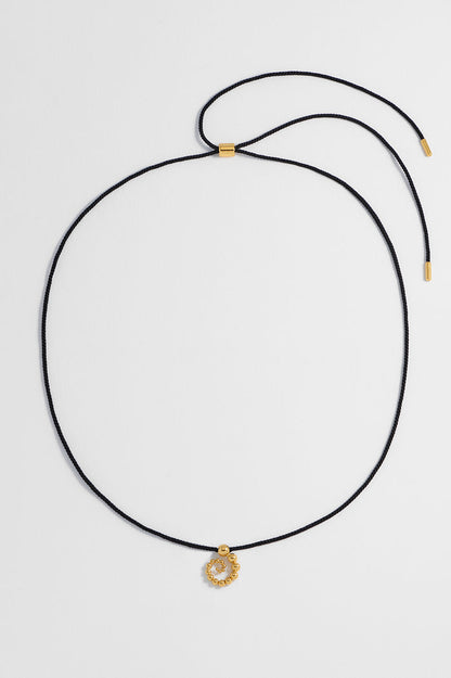 Swirl Cord Necklace