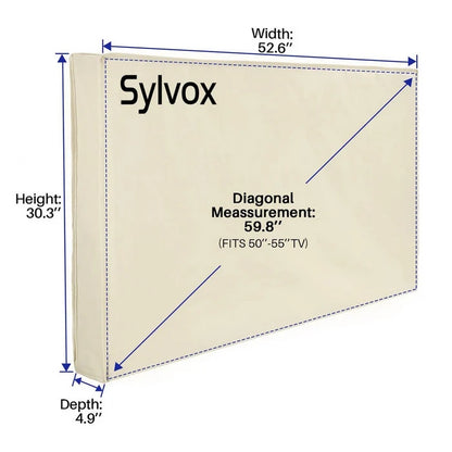 Sylvox OT55A1COVER Waterproof Outdoor TV Cover for 50-55 Inch TVs