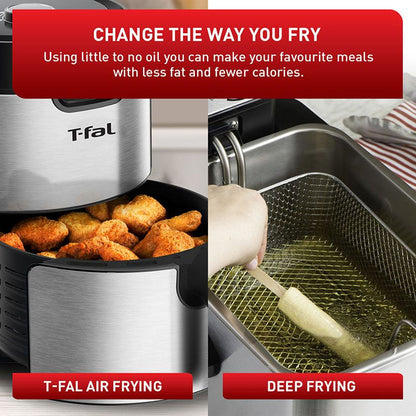 T-FAL 4.2L Digital Stainless Steel Prestige Air Fryer - Blemished package with full warranty - EY403D50