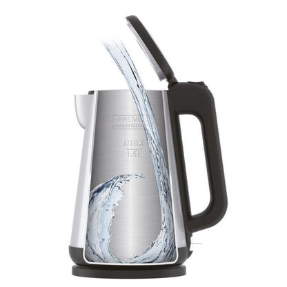 T-FAL Kettle Dual Wall 1.5l SS/BLK - Blemished package with full warranty - KI810D50