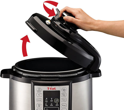 T-FAL Rapid Pro 12 in 1 Electric Pressure Cooker - Blemished package with full warranty - CY505E51