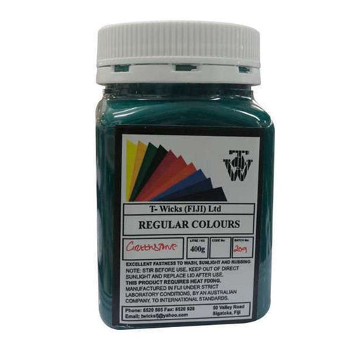 T-Wicks Fabric Paint Green Stone 400ml