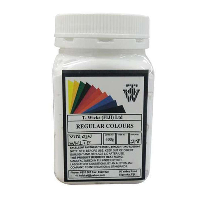 T-Wicks Fabric Paint Virgin White 400ml