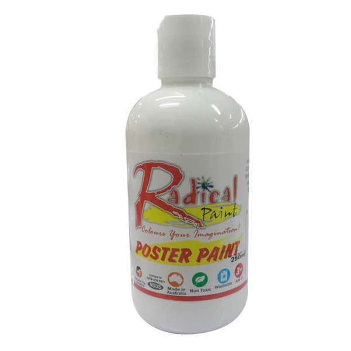 T-Wicks Poster Paint White 250ml