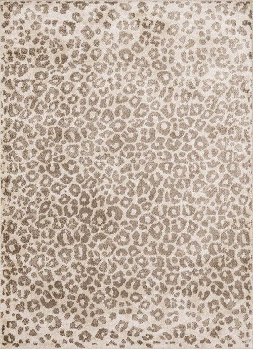 Tan Bonhill Leopard Print Area Rug [Online Only]