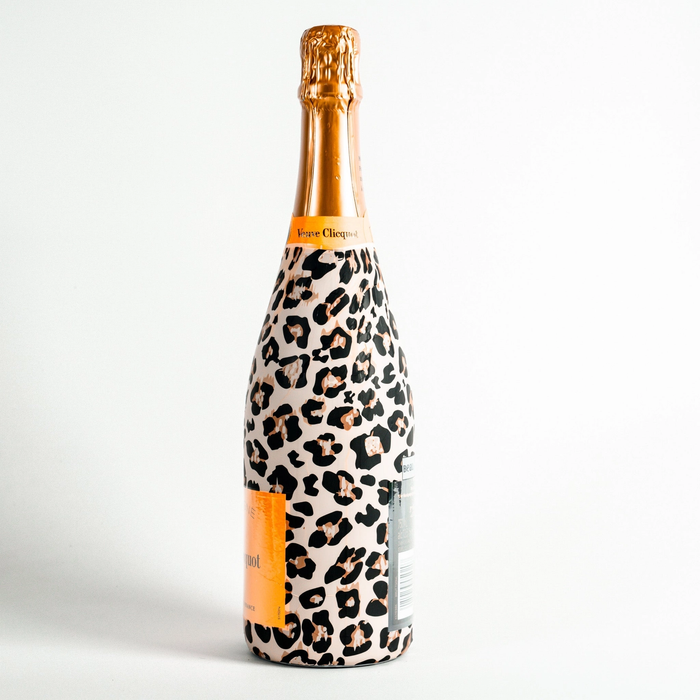 Tan Leopard Champagne Bottle Wrap