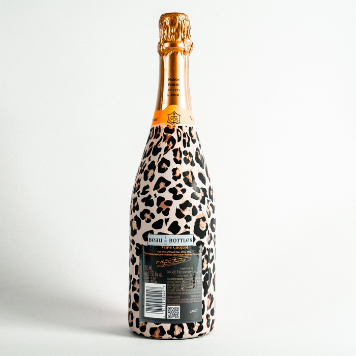 Tan Leopard Champagne Bottle Wrap