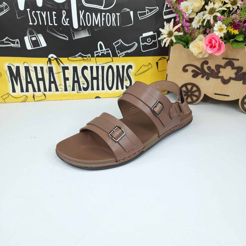 Tan Men Sandals - Maha fashions -