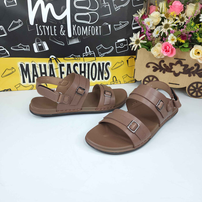 Tan Men Sandals - Maha fashions -