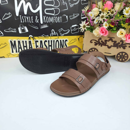 Tan Men Sandals - Maha fashions -