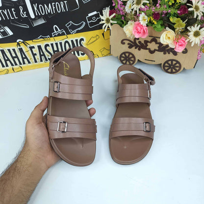 Tan Men Sandals - Maha fashions -
