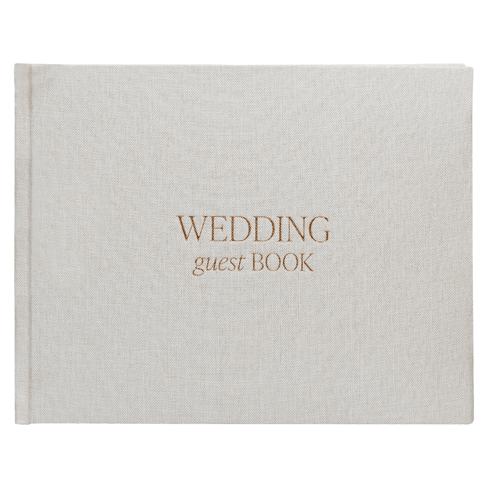 Tan Wedding Guestbook [Online Only]