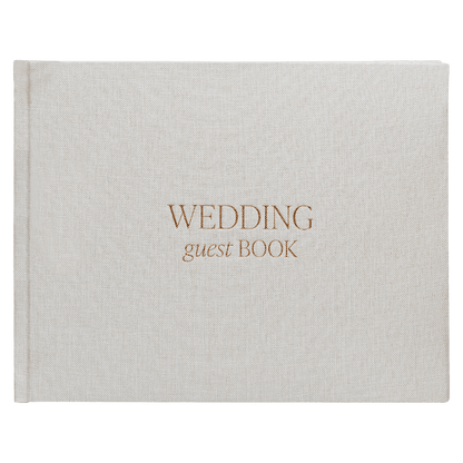 Tan Wedding Guestbook [Online Only]