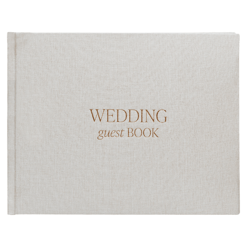 Tan Wedding Guestbook [Online Only]
