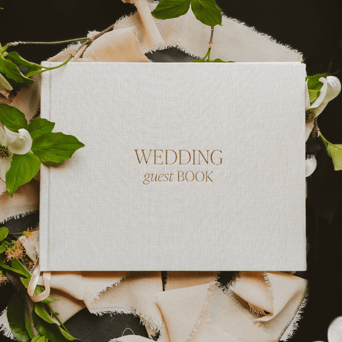Tan Wedding Guestbook [Online Only]
