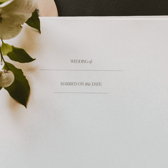 Tan Wedding Guestbook [Online Only]