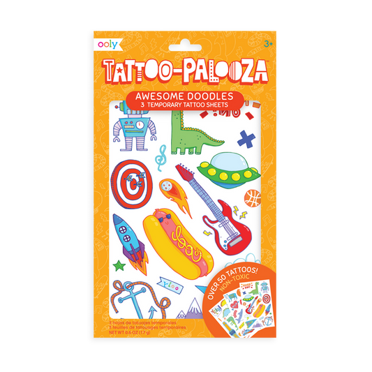 Tattoo-Palooza Temporary Tattoos - Over the Rainbow in packaging