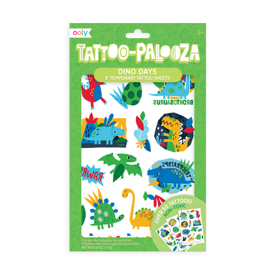 Tattoo-Palooza Temporary Tattoos - Funtastic Friends in product packaging