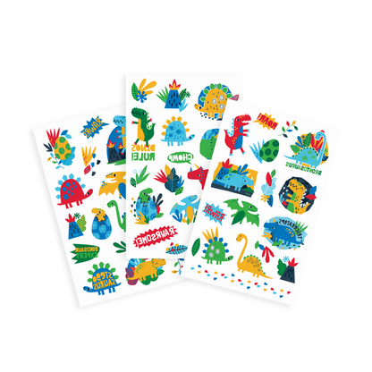 OOLY Tattoo-Palooza Temporary Tattoos - Funtastic Friends - 3 Sheets displayed