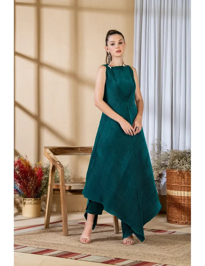 Teal Green Dress Set