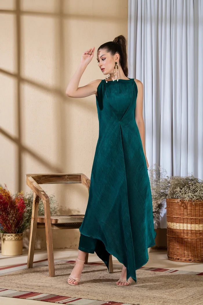 Teal Green Dress Set