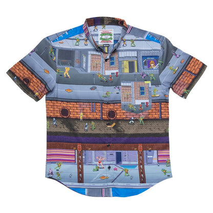 RSVLTS Nickelodeon Short Sleeve Shirt Teenage Mutant Ninja Turtles "Button Mashers" – KUNUFLEX Short Sleeve Shirt