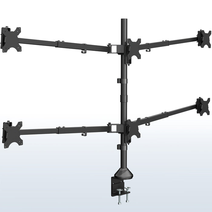 Telescoping Hex Monitor Desk Mount