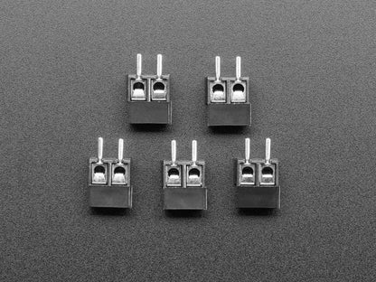 Terminal Block - 2-pin 3.5mm - pack of 5! by The Pi Hut - The Pi Hut