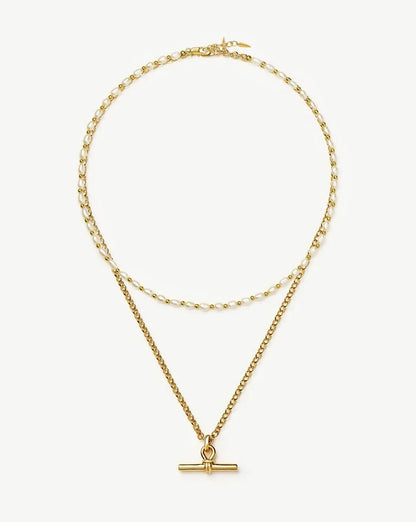 The Andy Pearl Necklace Set | 18ct Gold Plated/Pearl Necklaces Missoma